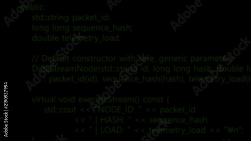 System Compromised Cybersecurity Alert with Red Warning Icon and Loading Spinner Over Programming Code Background