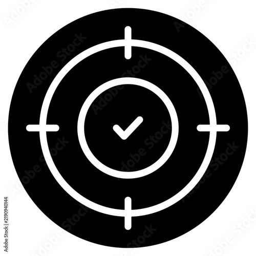 Canvas Print Accuracy Icon Element For Design