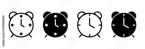 Clock icon set vector. Time sign and symbol. watch icon
