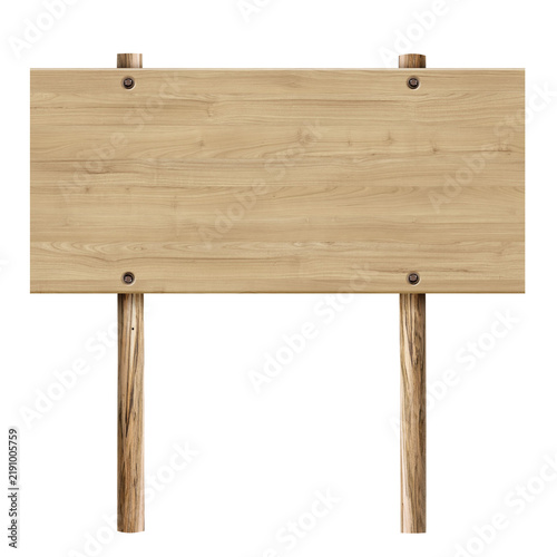 blank wooden sign