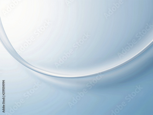 White curved line on a blue gradient background