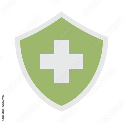 medical shield icon illustration