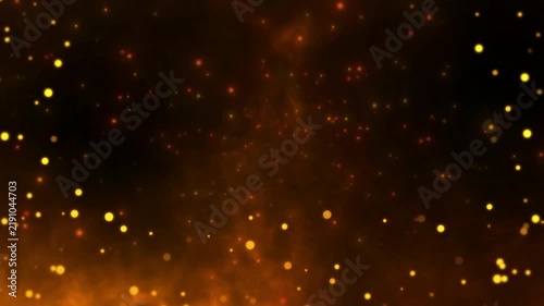 A video showcasing a mesmerizing display of sparkling lights in a dark background