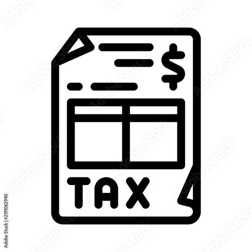 tax line icon