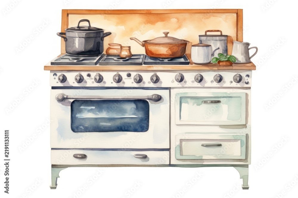 Obraz premium Kitchen stove appliance oven.