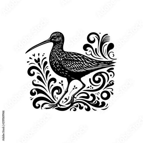 Vector EPS file graphic metadata interface template with illustration icon