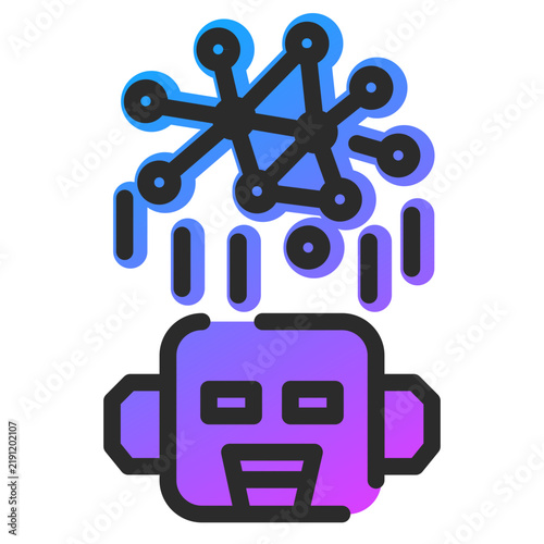 Ai robot icon
