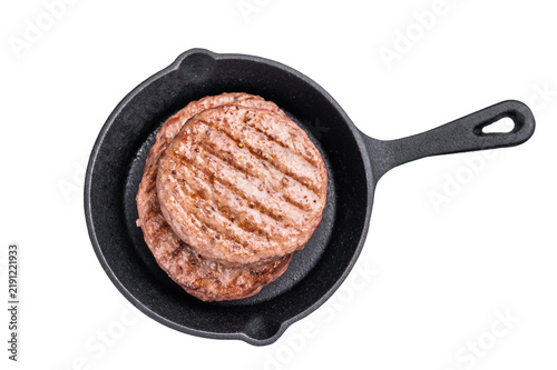 Foto Deliciously charred grilled meat burger patty on the grill, perfect for satisfying cravings at any cookout
