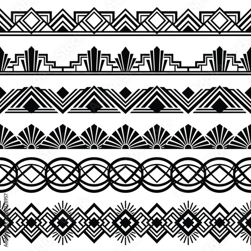 Decorative Line Borders and Frames Vector Art.
