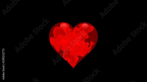 Red Heart Black Background Wallpaper Heart Transparent Background