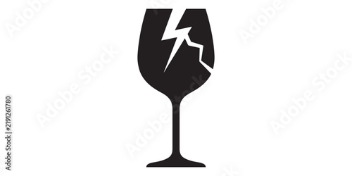 Broken glass icon