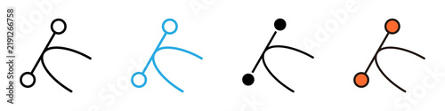 Foto Tangent multi - style icon design concept