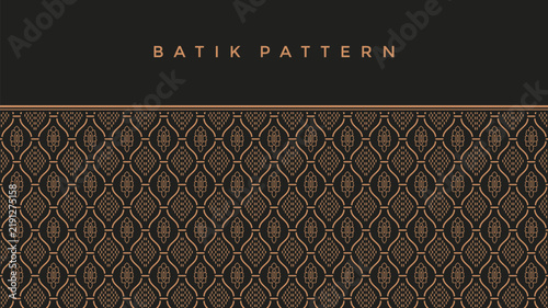 Intricate Brown Batik Pattern Background