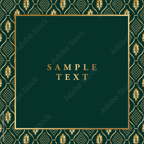 Ornate Gold Frame Decorative Template