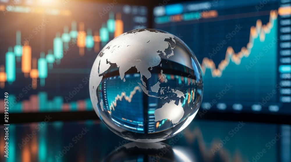 © Ruby - International investors analyzing portfolio diversification strategies with a global finance theme.