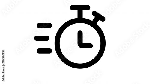 timing animated Line Icons Premium 4K, Modern Minimal Outline Motion Graphics Collection
