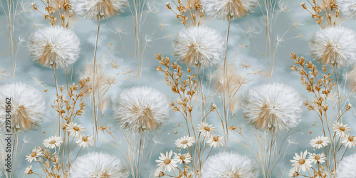 a seamless botanical pattern