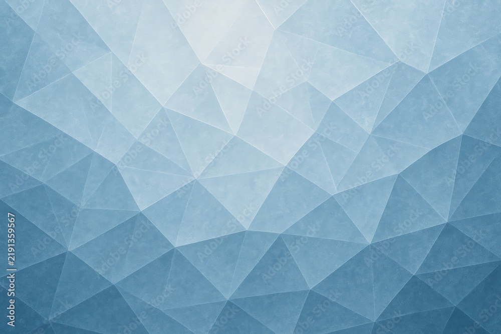 Fototapeta premium Abstract geometric blue polygonal background.