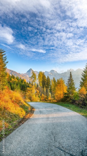 Fabulous view  of popular tourist destination Solcava panoramic road
