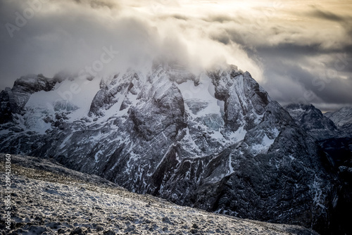 Photography Nature and mountains view of Tierra del Fuego province in Argentina