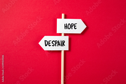 Obraz w ramie Hope or despair