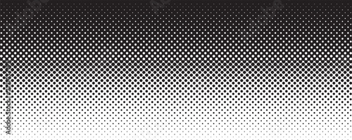 Quadro su tela Wide format and rectangular,rectangle horizontal,linear halftone vector pattern,texture