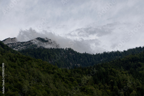 Alpine mountain landscape in Austria, Salzachofen