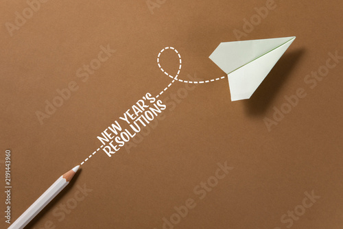 Obraz w ramie paper plane with a message