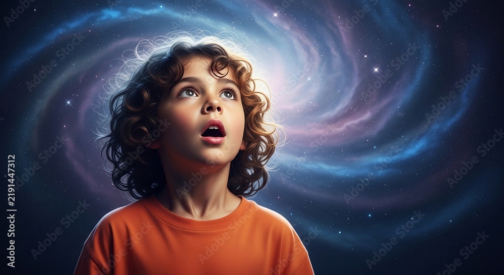 Fototapeta premium Cosmic Wonder: A Gaze into Infinite Dreams