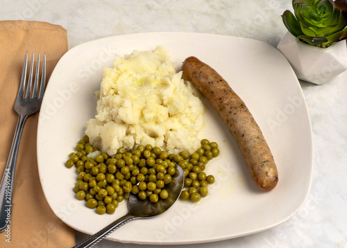 Quadro su tela mashed potatoes with chicken sausage