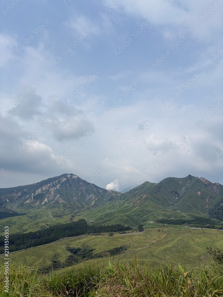 Obraz premium 夏の阿蘇山