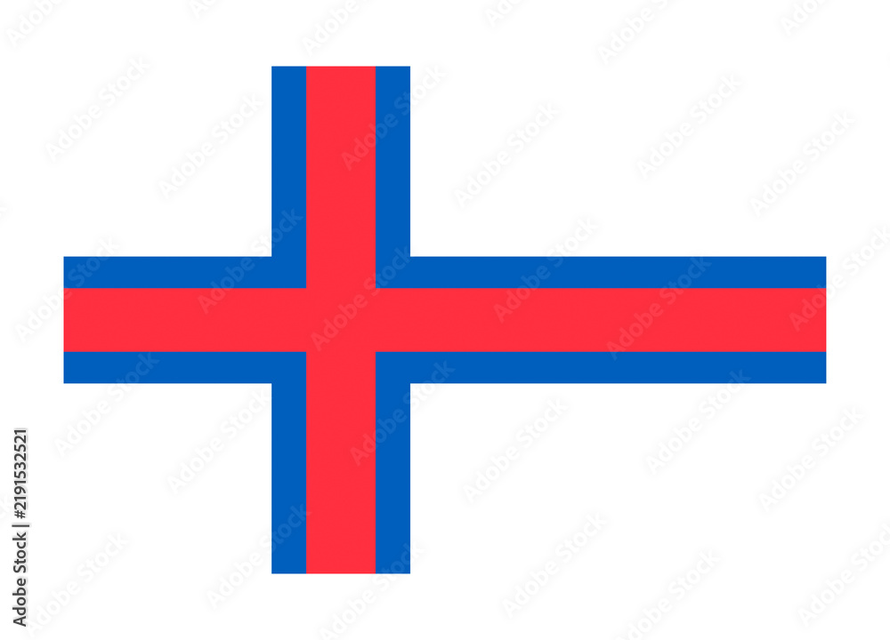Obraz premium PNG Faroe Islands flag illustration on transparent background