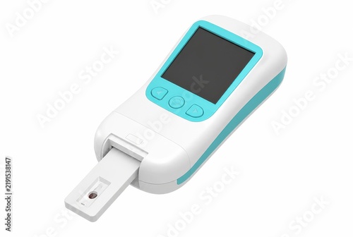 Compact diagnostic scanner for point of care testing with digital readout and sample cartridge