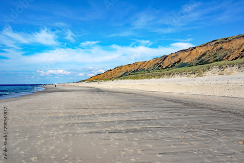 Die roten Klippen von Sylt