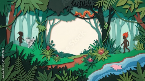 Stylized Jungle Scene