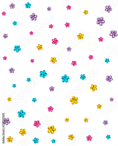 Rhinestone Flower Gems