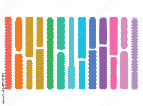 Colorful abstract segmented bar chart icons isolated on transparent background, Vector, illustration