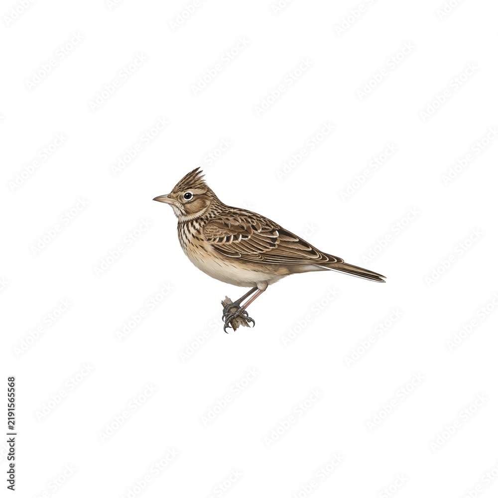 Fototapeta premium Eurasian Skylark Illustration