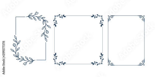 Vintage Wedding Invitation Frame with Classic Ornamental Border