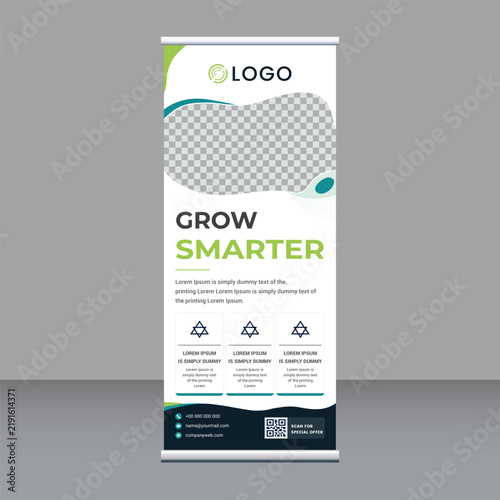 Medical and Healthcare Roll-Up Banner Design Template