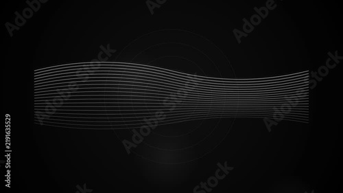 Abstract dark wave pattern on black background with subtle texture