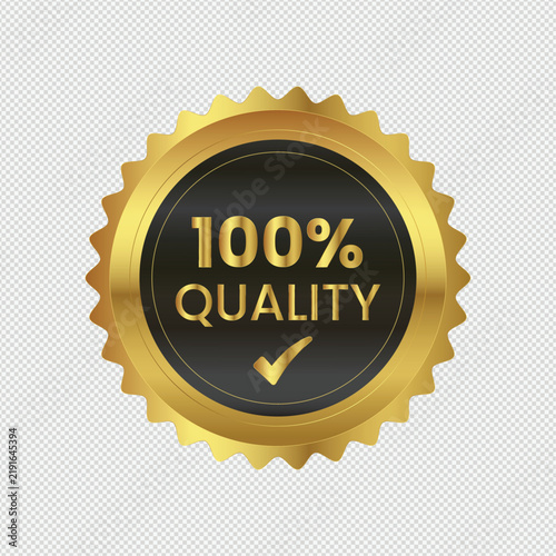 100% Premium Quality Certification Seal