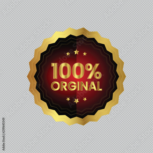 100% Original Premium Gold Badge Seal