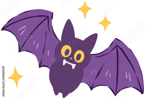 bat with wings