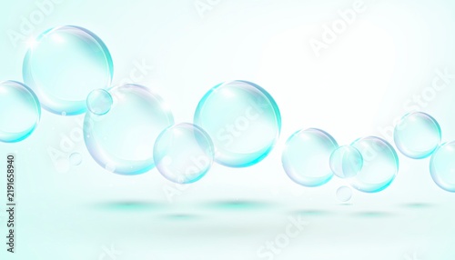 Shimmering Bubbles Ascension: Translucent, shimmering bubbles drift and float upwards against a soft, luminous backdrop, creating a serene and ethereal atmosphere.