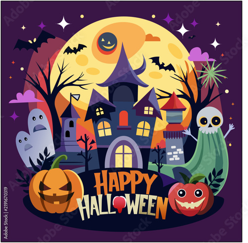 Template Vector Poster Halloween