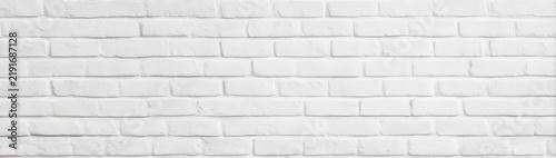 Naklejka White Brick Wall Texture Background