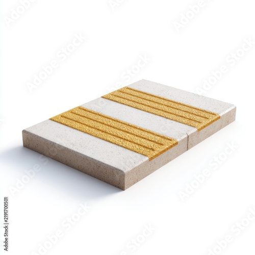 Textured Concrete Surface with Yellow Stripes for Modern Design and Architecture Use