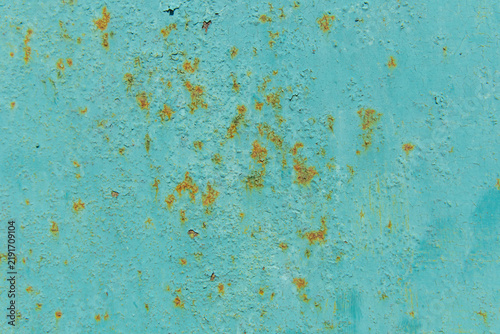 Foto Rusty texture background space for text with blue and orange colors in modern de