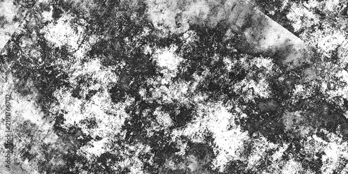 Quadro su tela Abstract black and white grunge texture with high contrast grainy surface